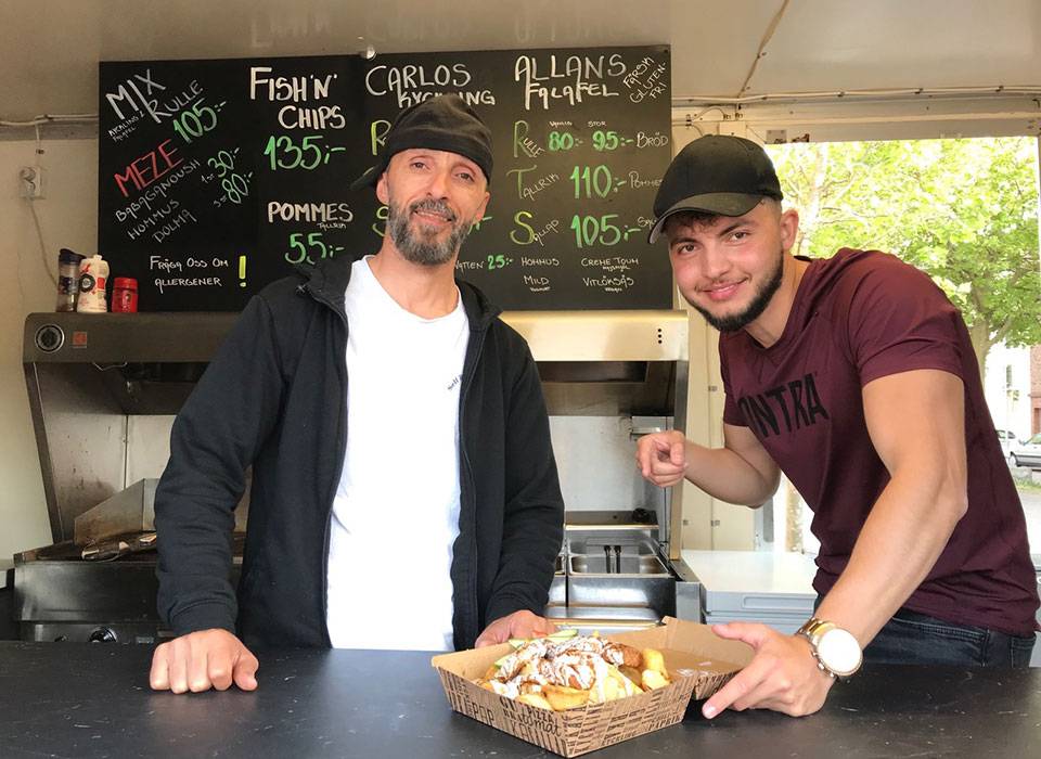 Carlo och Allan har en foodtruck ihop