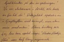 Johan Ahlbergs brevväxling med Eddie Axberg.