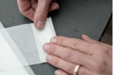 3. Vecka hela remsan med cirka 2 cm mellanrum.